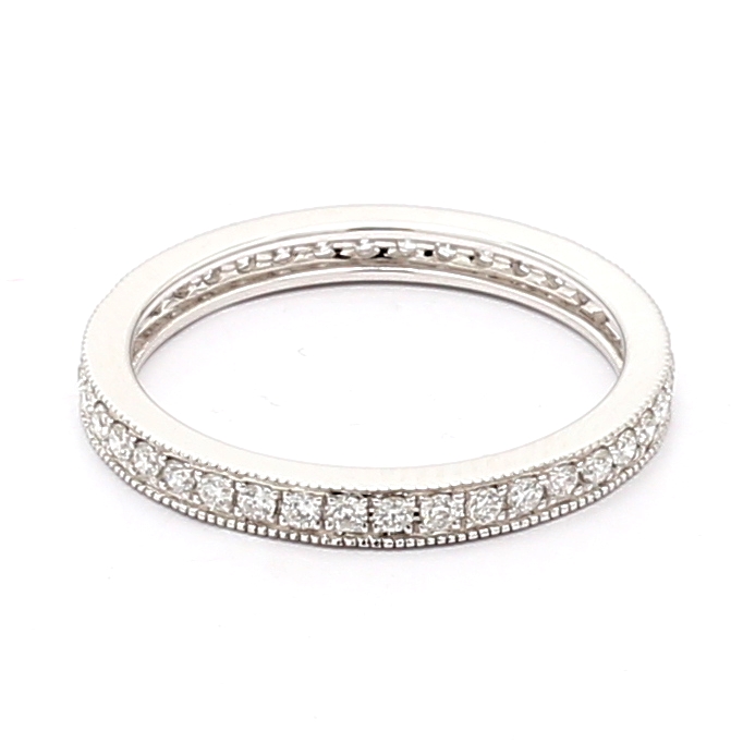 18K White Gold Diamond Eternity Band, 0.40 ct tw