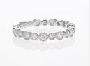 18K White Gold Diamond Eternity Band, 0.42 ct tw