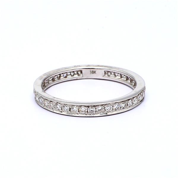 18K White Gold Diamond Eternity Band, 0.66 ct tw