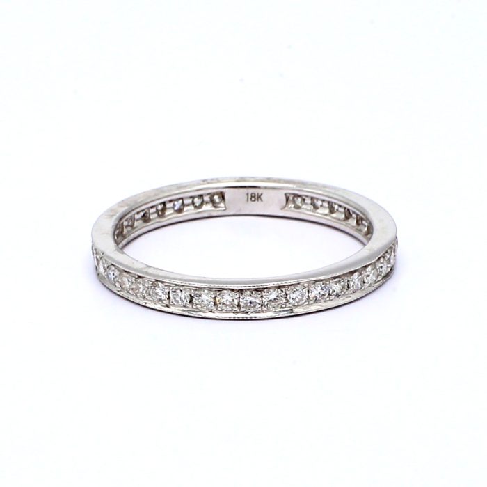 18K White Gold Diamond Eternity Band, 0.66 ct tw