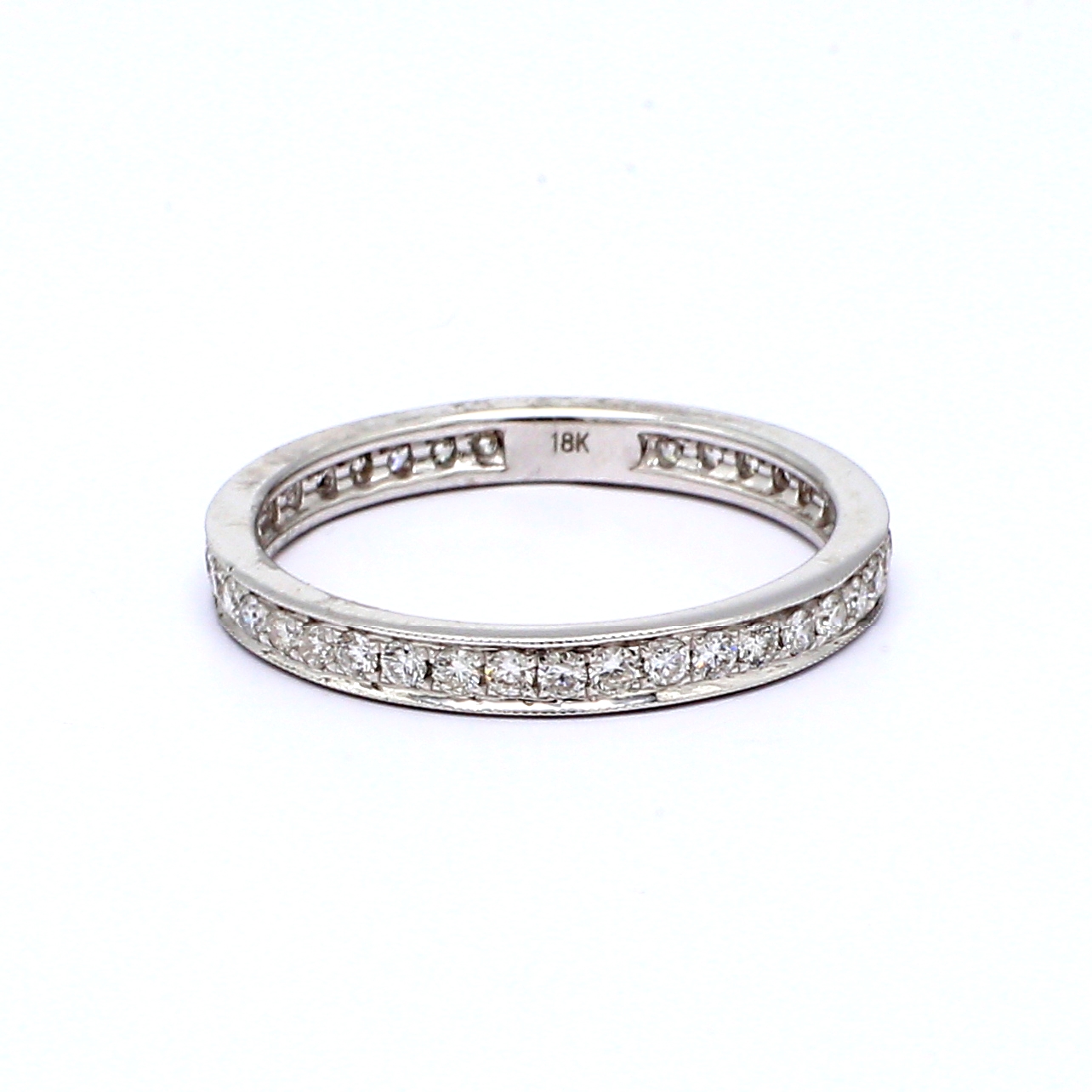 18K White Gold Diamond Eternity Band, 0.66 ct tw