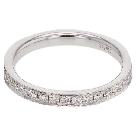18K White Gold Diamond Eternity Band, 0.67 ct tw