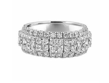 18K White Gold Diamond Eternity Band, 2.87 ct tw