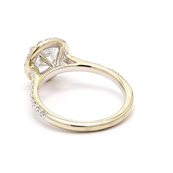 18K White Gold Diamond Semi-Mount, 0.45 ct tw – view 4