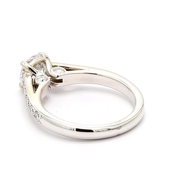 18K White Gold Diamond Semi-Mount, 0.53 ct tw – view 2