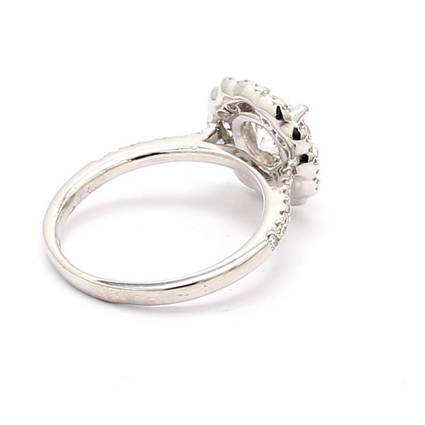 18K White Gold Diamond Semi-Mount, 0.75 ct tw – view 2