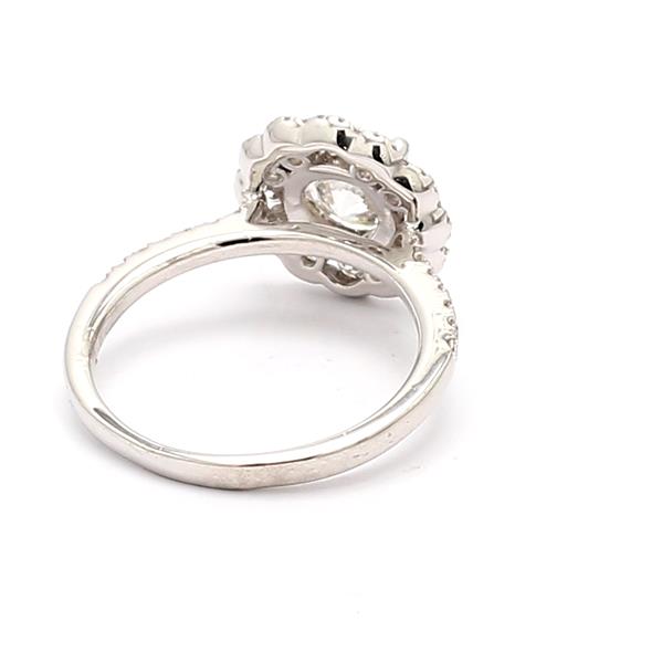 18K White Gold Diamond Semi-Mount, 0.75 ct tw – view 3