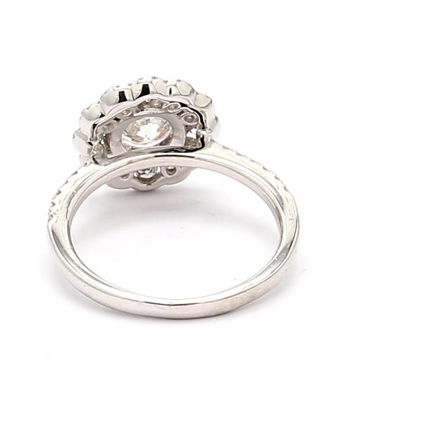 18K White Gold Diamond Semi-Mount, 0.75 ct tw – view 4