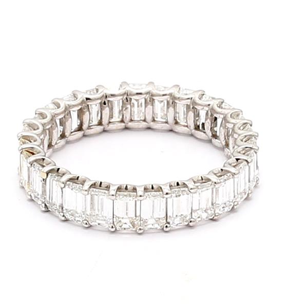 18K White Gold Emerald-Cut Diamond Eternity Band, 3.56 ct tw – view 4