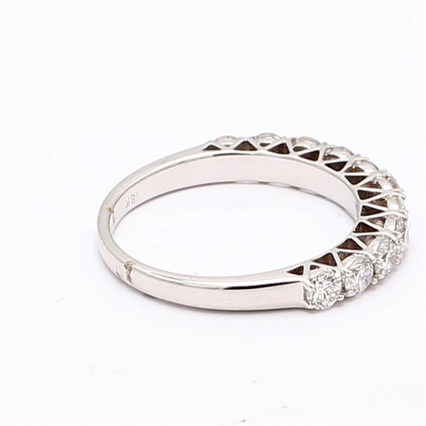 18K White Gold Half-Eternity Diamond Band, 0.91 ct tw – view 3