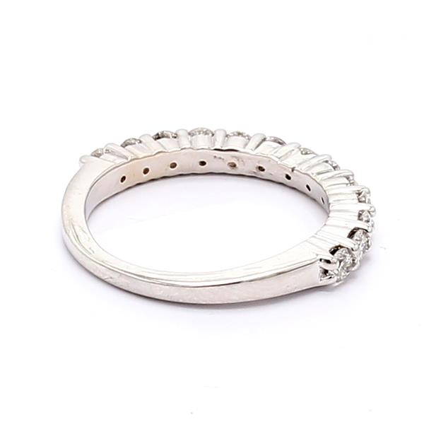 18K White Gold Half-Way Diamond Band, 0.75 ct tw – view 2