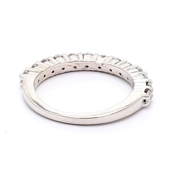 18K White Gold Half-Way Diamond Band, 0.75 ct tw – view 3