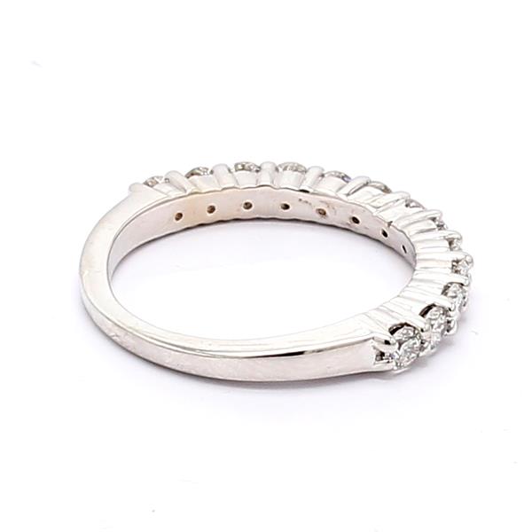 18K White Gold Half-Way Diamond Band, 0.75 ct tw – view 4