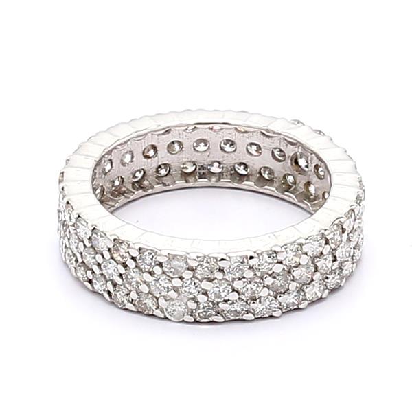 18K White Gold Pavé Diamond Semi-Mount, 1.79 ct tw