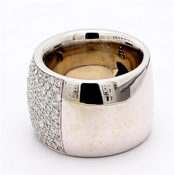 18K White Gold Pavé Half-Way Diamond Band, 3.25 ct tw – view 3