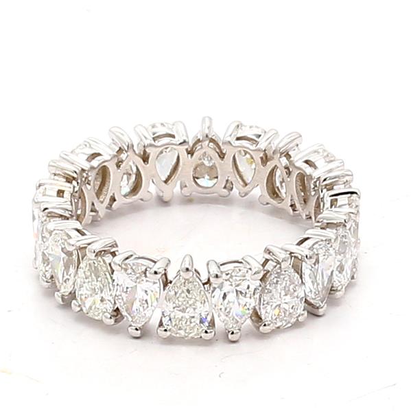 18K White Gold Pear-Shaped Diamond Eternity Band, 3.77 ct tw – view 3