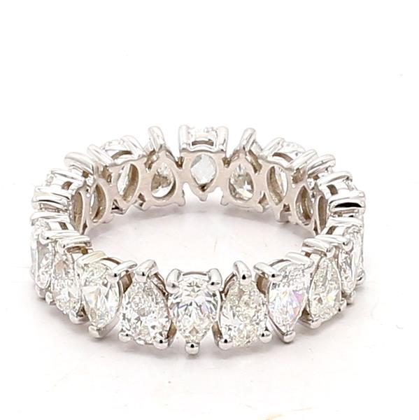 18K White Gold Pear-Shaped Diamond Eternity Band, 3.77 ct tw – view 4