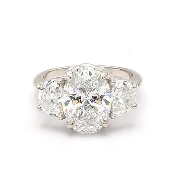 18K White Gold Princess and Baguette Diamond Semi-Mount, 1.32 ct tw