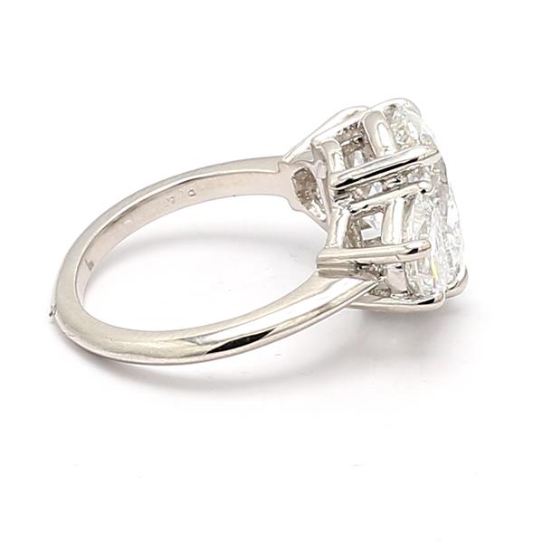 18K White Gold Princess and Baguette Diamond Semi-Mount, 1.32 ct tw – view 4