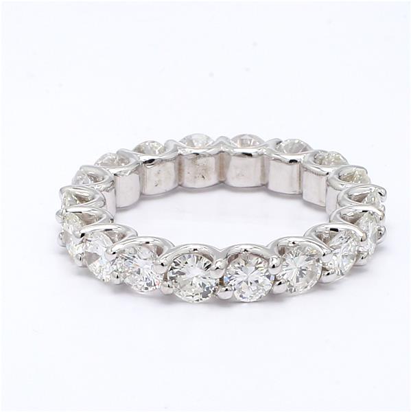 18K White Gold Shared-Prong Diamond Eternity Band, 3.05 ct tw – view 2