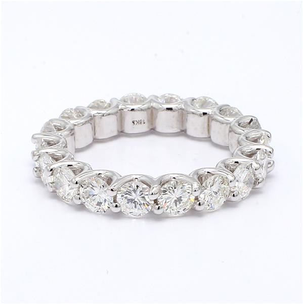 18K White Gold Shared-Prong Diamond Eternity Band, 3.05 ct tw – view 4