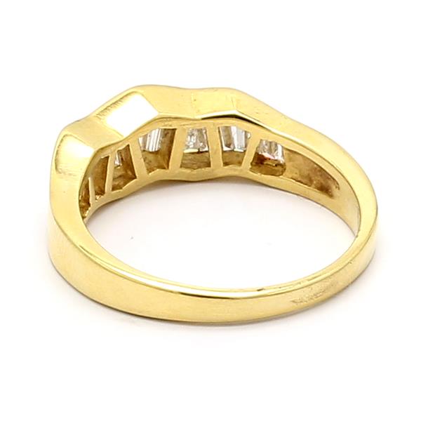 18K Yellow Gold Baguette Diamond Band, 1.50 ct tw – view 3