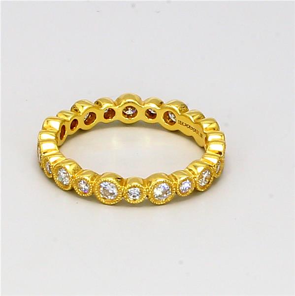 18K Yellow Gold Diamond Eternity Band, 0.41 ct tw – view 2