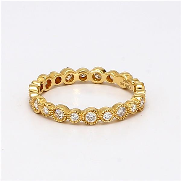 18K Yellow Gold Diamond Eternity Band, 0.49 ct tw – view 2