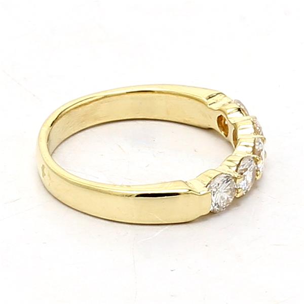 18K Yellow Gold Five-Stone Diamond Band, 0.75 ct tw – view 4