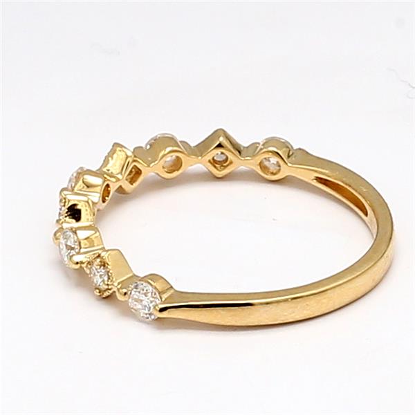18K Yellow Gold Stackable Diamond Band, 0.45 ct tw – view 3