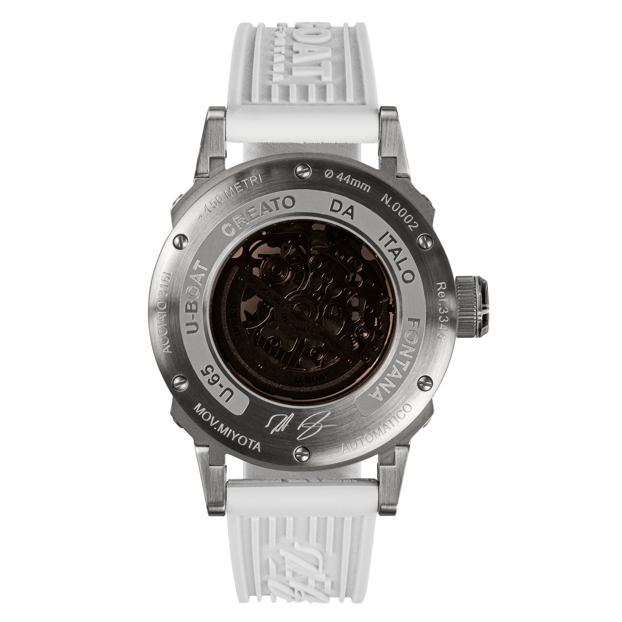 U-Boat U-65 Automatic 44mm Steel White