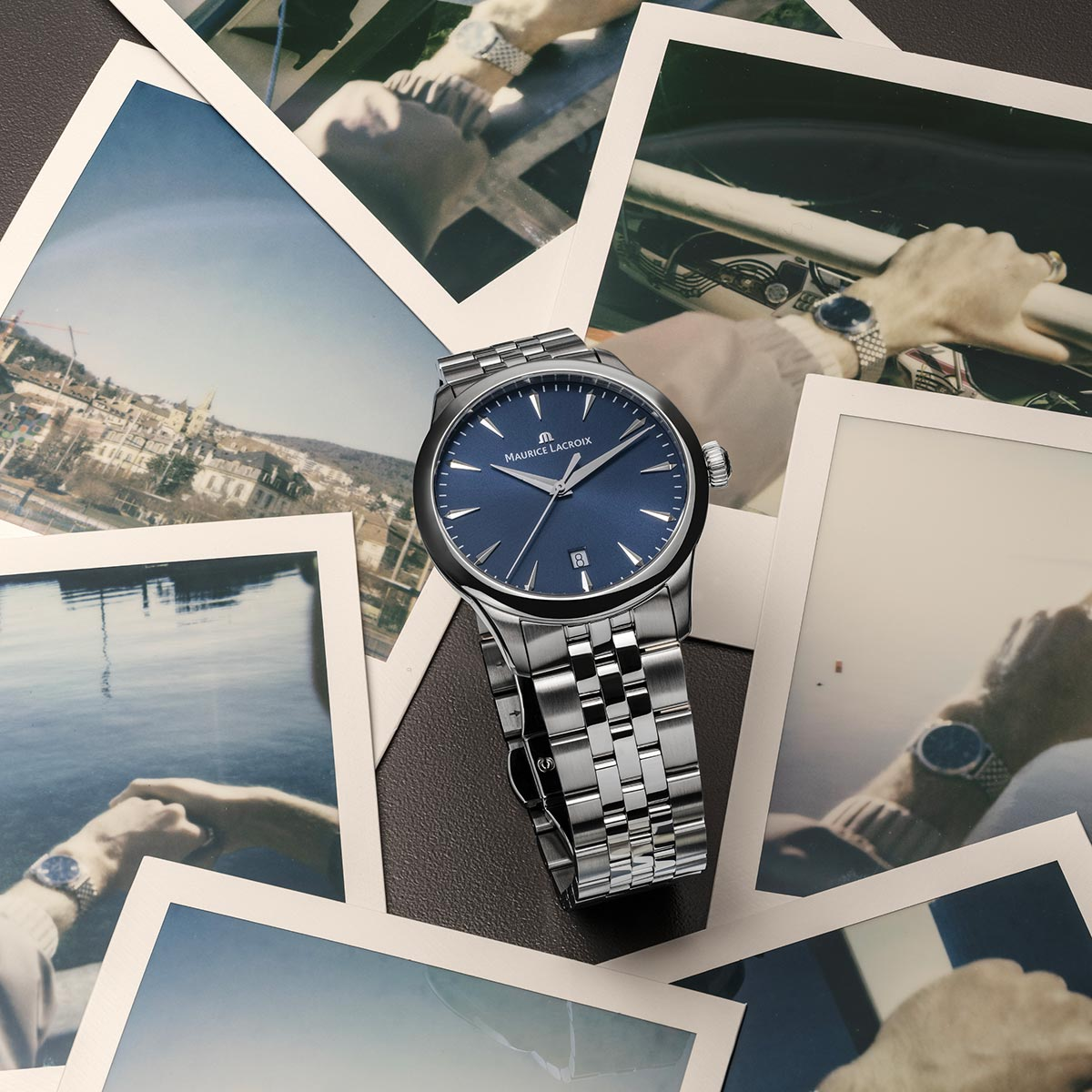 Maurice Lacroix 1975 Quartz 39mm Blue Dial