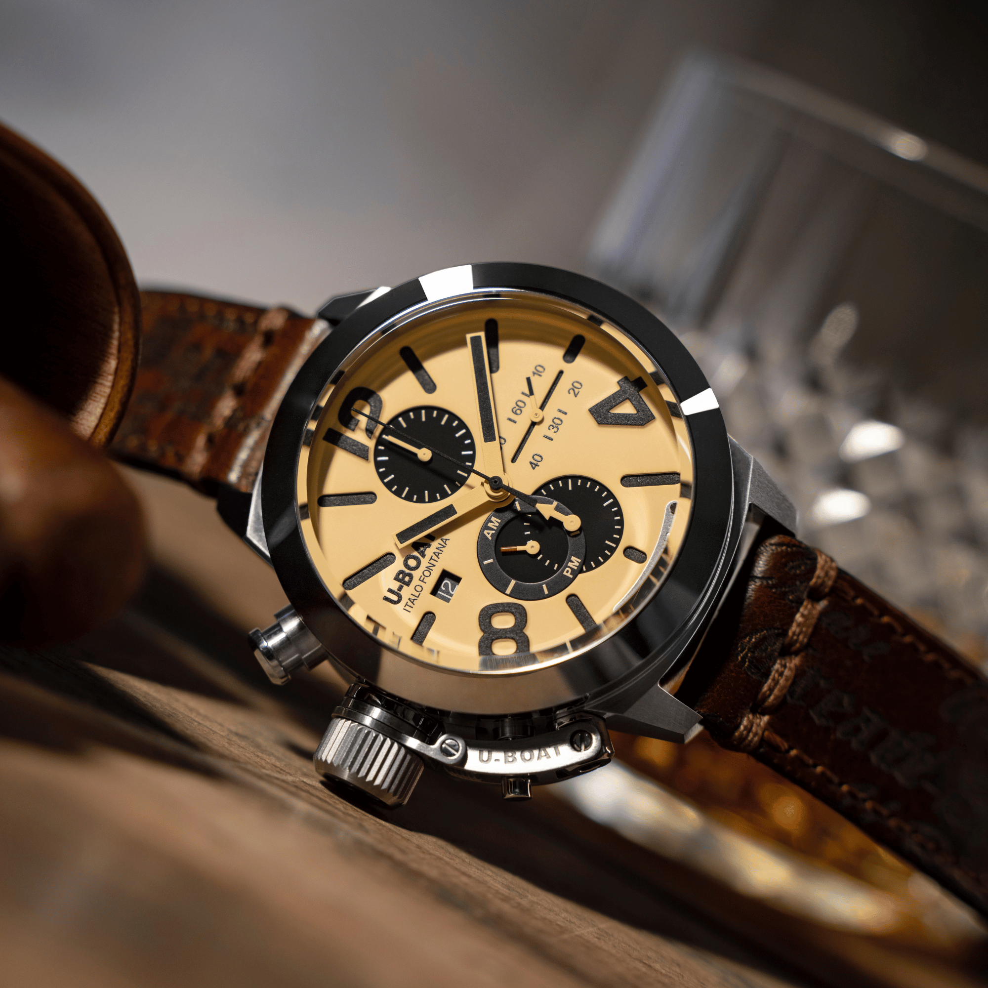 U-Boat Classico 45 Tungsteno CAS2 Chronograph Beige Dial