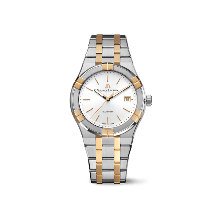 Maurice Lacroix Aikon Quartz Date 40mm Two-Tone Rose Gold PVD