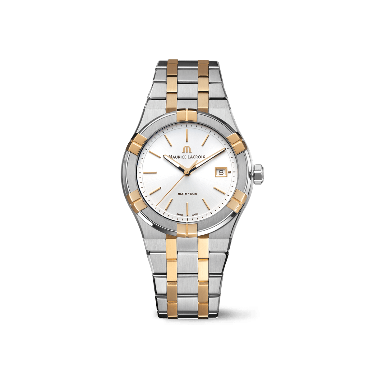 Maurice Lacroix Aikon Quartz Date 40mm Two-Tone Rose Gold PVD