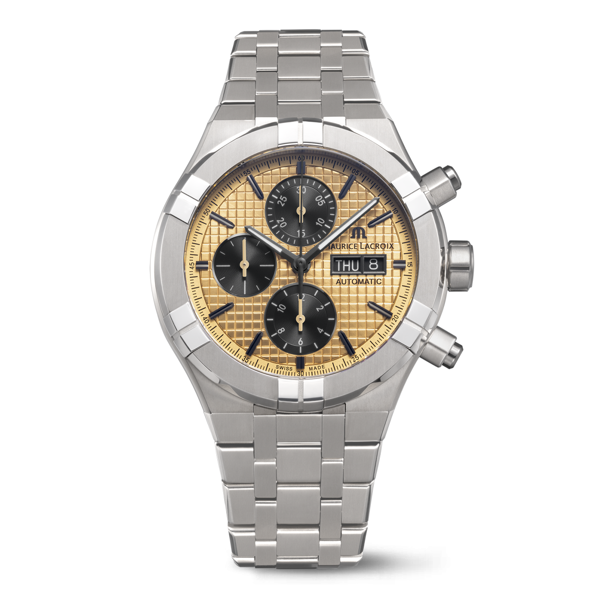 Maurice Lacroix Aikon Automatic Titanium Chronograph 44mm Gold Dial