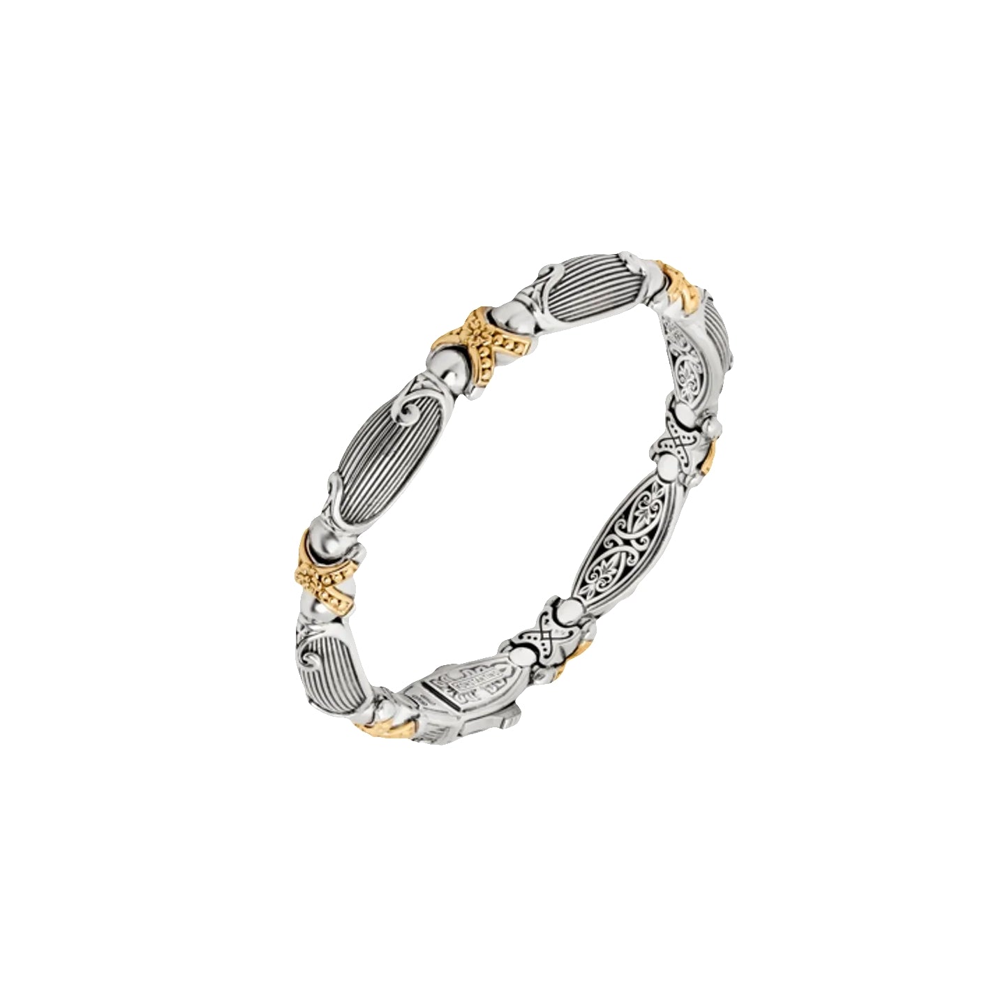 Konstantino Sterling Silver and 18k Yellow Gold Bracelet