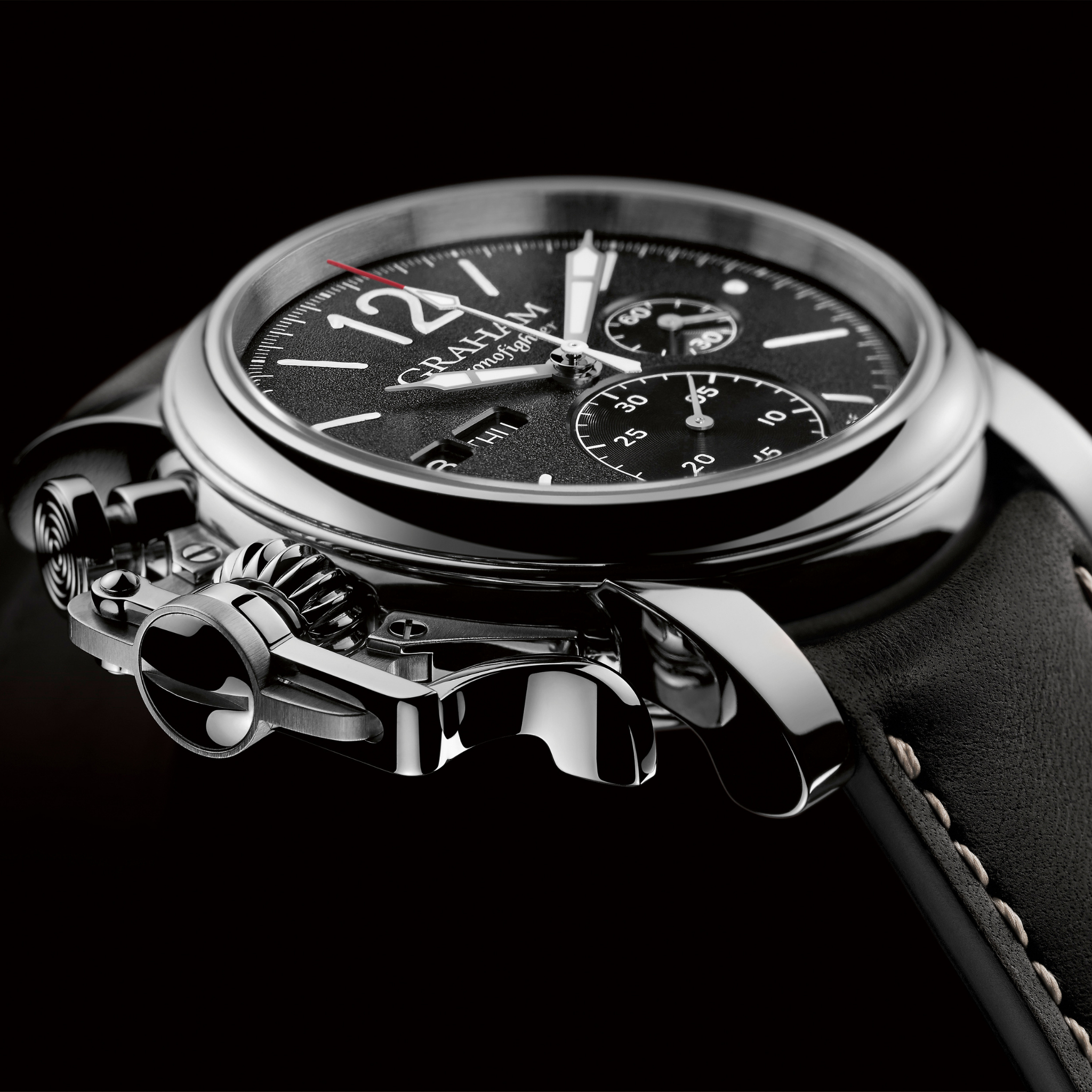 Graham Chronofighter Vintage 44mm Black Dial