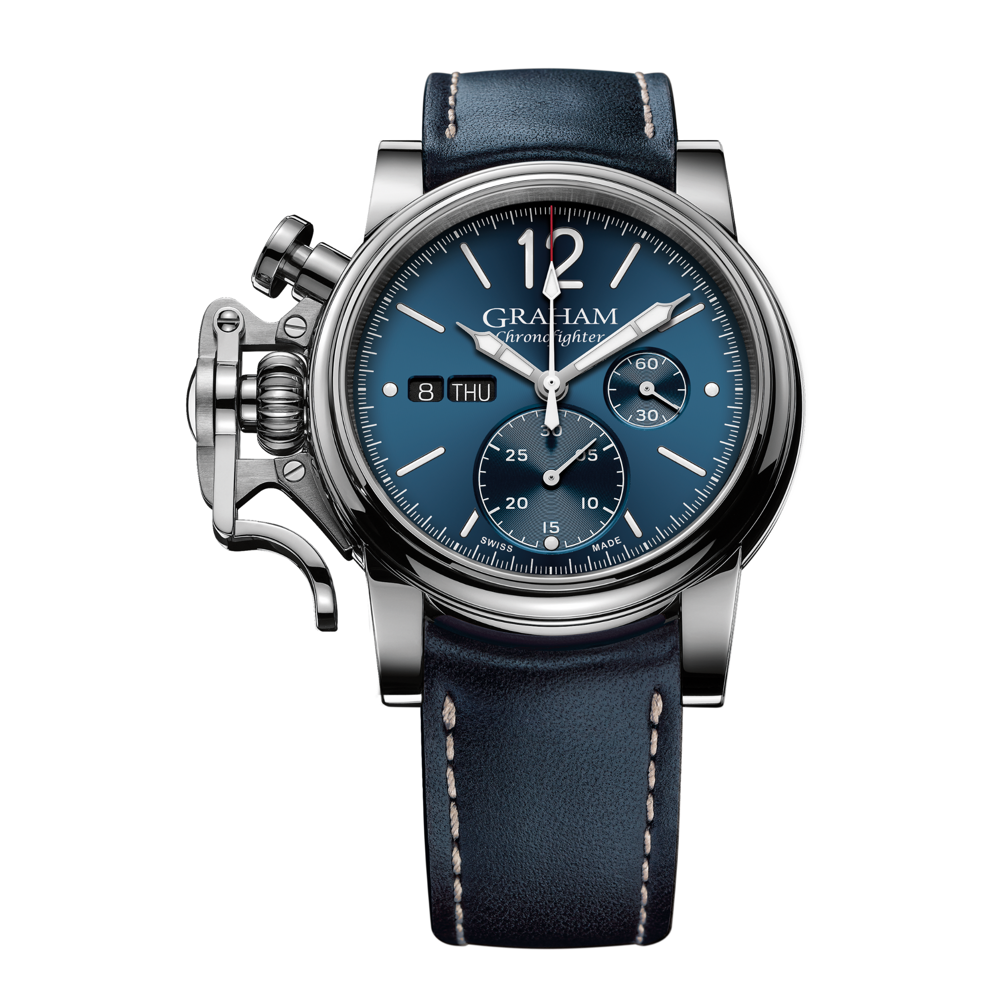 Graham Chronofighter Vintage 44mm Blue Dial