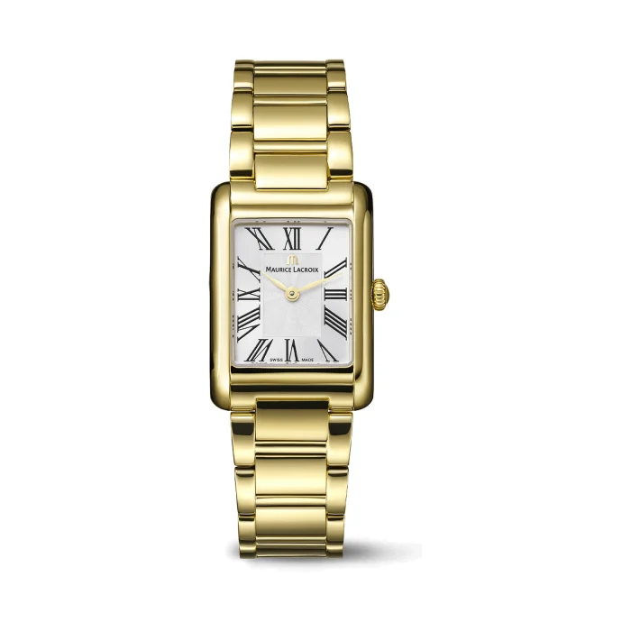Maurice Lacroix Fiaba Square Gold PVD Silver Dial
