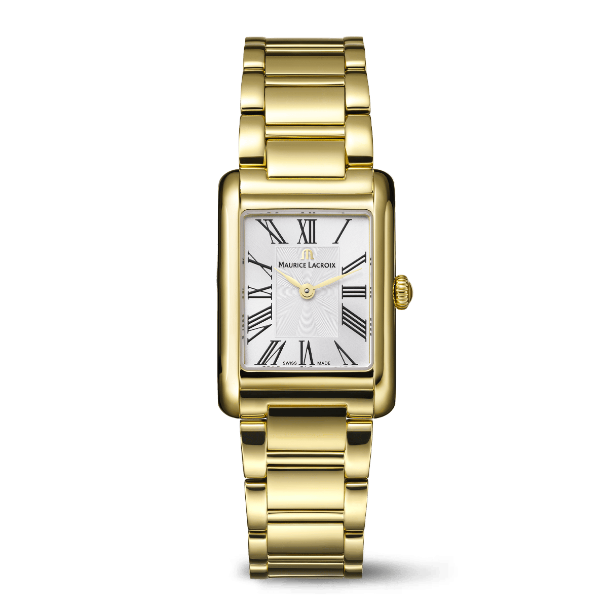 Maurice Lacroix Fiaba Square Gold PVD Silver Dial