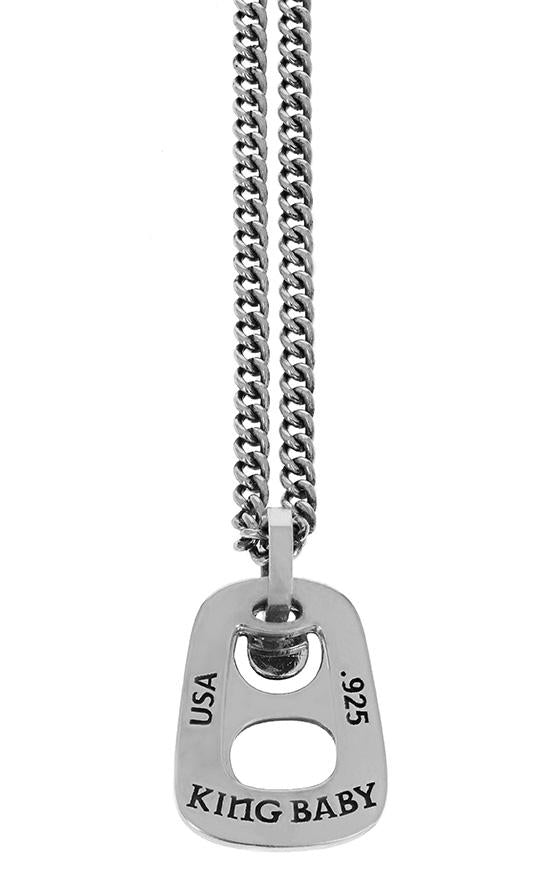 King Baby Pop Top Pendant on 24" Curb Chain