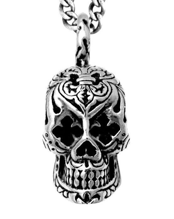 King Baby Day of the Dead Skull Pendant
