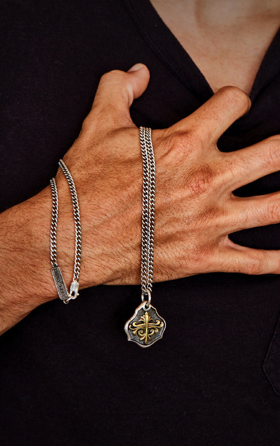 King Baby KB Scroll Shield Pendant
