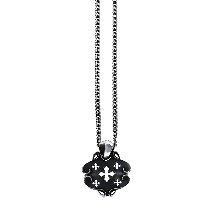 King Baby MB Cross Shield Pendant