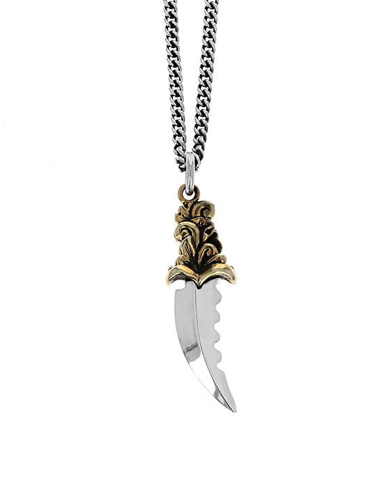 King Baby Two-Tone Sawtooth Dagger Pendant