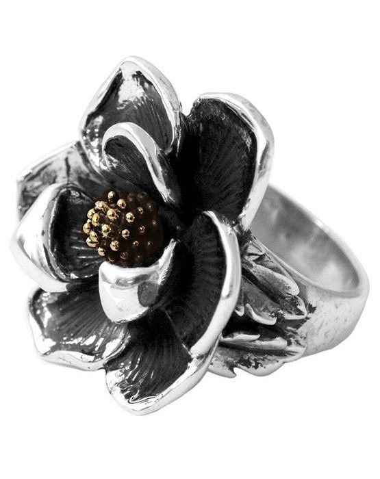 King Baby Magnolia Flower Ring, Size 7