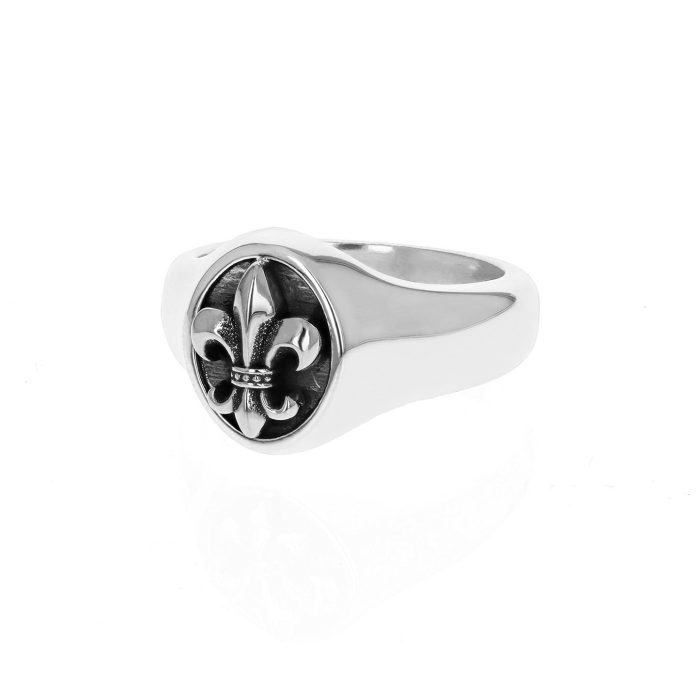 King Baby Fleur De Lis Ring, Size 11