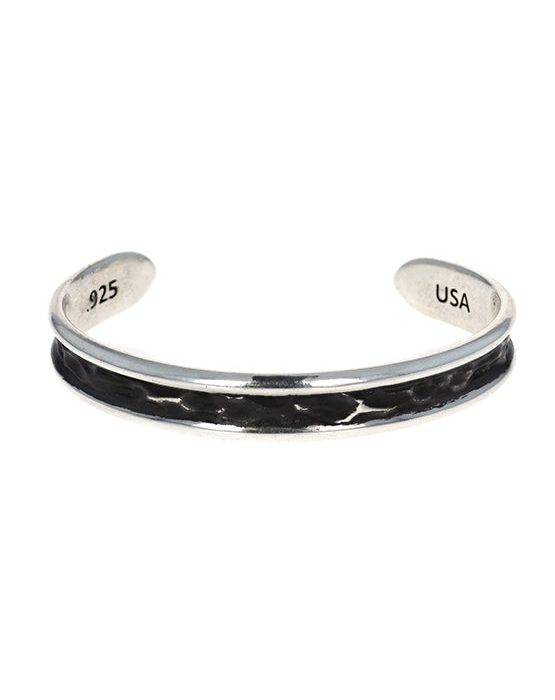 King Baby Thin Hammered Cuff