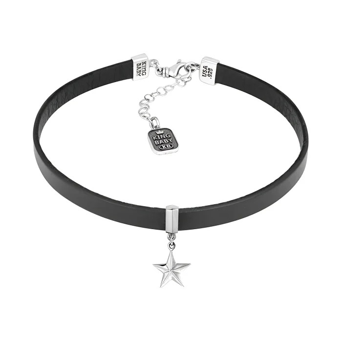 King Baby Leather Choker with a Star